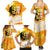 Legend Bob Reggae Family Matching Summer Maxi Dress and Hawaiian Shirt One Love One Heart Tropical Leaf