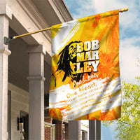 Legend Bob Reggae Garden Flag One Love One Heart Tropical Leaf