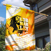 Legend Bob Reggae Garden Flag One Love One Heart Tropical Leaf