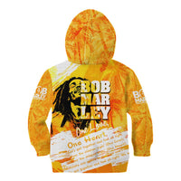 Legend Bob Reggae Kid Hoodie One Love One Heart Tropical Leaf
