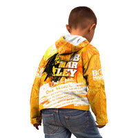 Legend Bob Reggae Kid Hoodie One Love One Heart Tropical Leaf