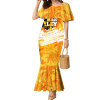 Legend Bob Reggae Mermaid Dress One Love One Heart Tropical Leaf