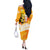 Legend Bob Reggae Off The Shoulder Long Sleeve Dress One Love One Heart Tropical Leaf