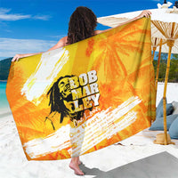 Legend Bob Reggae Sarong One Love One Heart Tropical Leaf