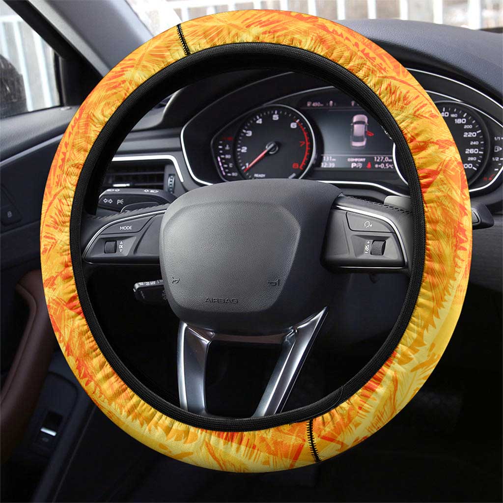 Legend Bob Reggae Steering Wheel Cover One Love One Heart Tropical Leaf