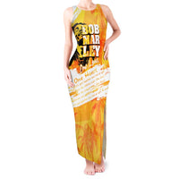 Legend Bob Reggae Tank Maxi Dress One Love One Heart Tropical Leaf