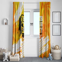 Legend Bob Reggae Window Curtain One Love One Heart Tropical Leaf