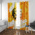 Legend Bob Reggae Window Curtain One Love One Heart Tropical Leaf