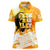 Legend Bob Reggae Women Polo Shirt One Love One Heart Tropical Leaf