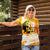 Legend Bob Reggae Women Polo Shirt One Love One Heart Tropical Leaf