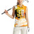 Legend Bob Reggae Women Sleeveless Polo Shirt One Love One Heart Tropical Leaf