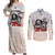 King of Reggae Legend Bob Couples Matching Off Shoulder Maxi Dress and Long Sleeve Button Shirt Lion Rastafari Cannabis Typography Style