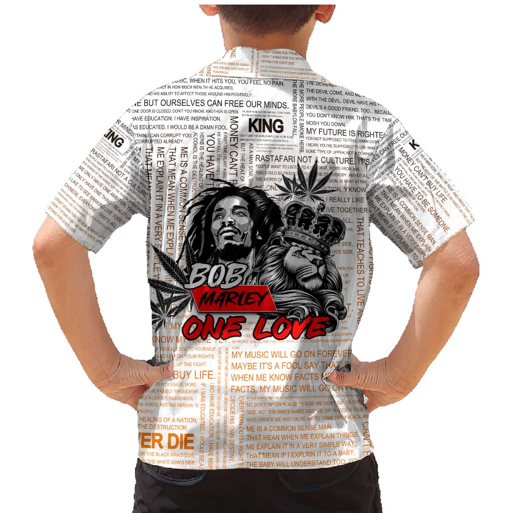 King of Reggae Legend Bob Family Matching Mermaid Dress and Hawaiian Shirt Lion Rastafari Cannabis Typography Style