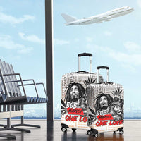 King of Reggae Legend Bob Luggage Cover Lion Rastafari Cannabis Typography Style
