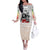King of Reggae Legend Bob Off The Shoulder Long Sleeve Dress Lion Rastafari Cannabis Typography Style