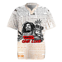 King of Reggae Legend Bob Rugby Jersey Lion Rastafari Cannabis Typography Style