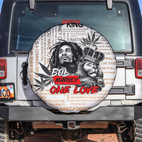 King of Reggae Legend Bob Spare Tire Cover Lion Rastafari Cannabis Typography Style
