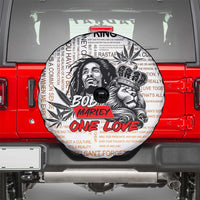 King of Reggae Legend Bob Spare Tire Cover Lion Rastafari Cannabis Typography Style