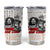 King of Reggae Legend Bob Tumbler Cup Lion Rastafari Cannabis Typography Style
