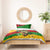 Black History Month Bedding Set Strength Love and Justice Typography