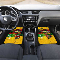 Black History Month Car Mats Strength Love and Justice Typography