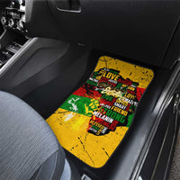 Black History Month Car Mats Strength Love and Justice Typography