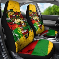 Black History Month Car Seat Cover Strength Love and Justice Typography