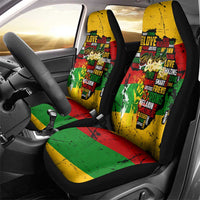 Black History Month Car Seat Cover Strength Love and Justice Typography
