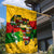 Black History Month Garden Flag Strength Love and Justice Typography