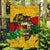 Black History Month Garden Flag Strength Love and Justice Typography