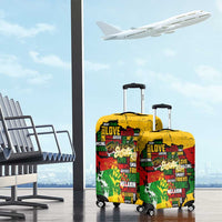 Black History Month Luggage Cover Strength Love and Justice Typography