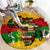 Black History Month Round Carpet Strength Love and Justice Typography