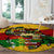 Black History Month Round Carpet Strength Love and Justice Typography