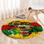 Black History Month Round Carpet Strength Love and Justice Typography