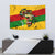 Black History Month Tapestry Strength Love and Justice Typography
