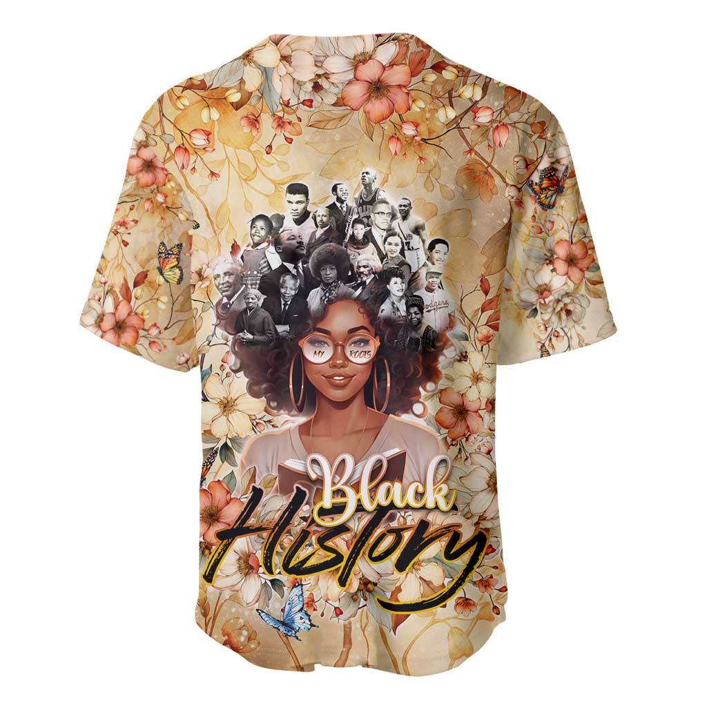 Black History My Roots Baseball Jersey Civil Rights Leaders African Women