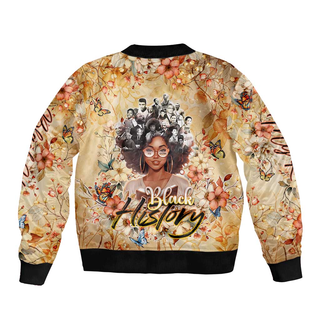 Black History My Roots Bomber Jacket Civil Rights Leaders African Women