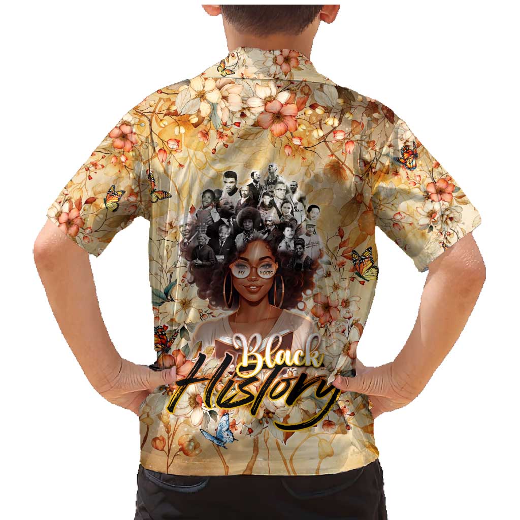 Black History My Roots Family Matching Mermaid Dress and Hawaiian Shirt Civil Rights Leaders African Women