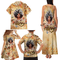 Black History My Roots Family Matching Tank Maxi Dress and Hawaiian Shirt Civil Rights Leaders African Women