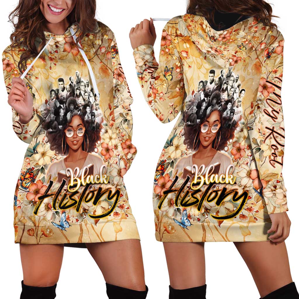 Black History My Roots Hoodie Dress Civil Rights Leaders African Women