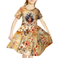 Black History My Roots Kid Short Sleeve Dress Civil Rights Leaders African Women