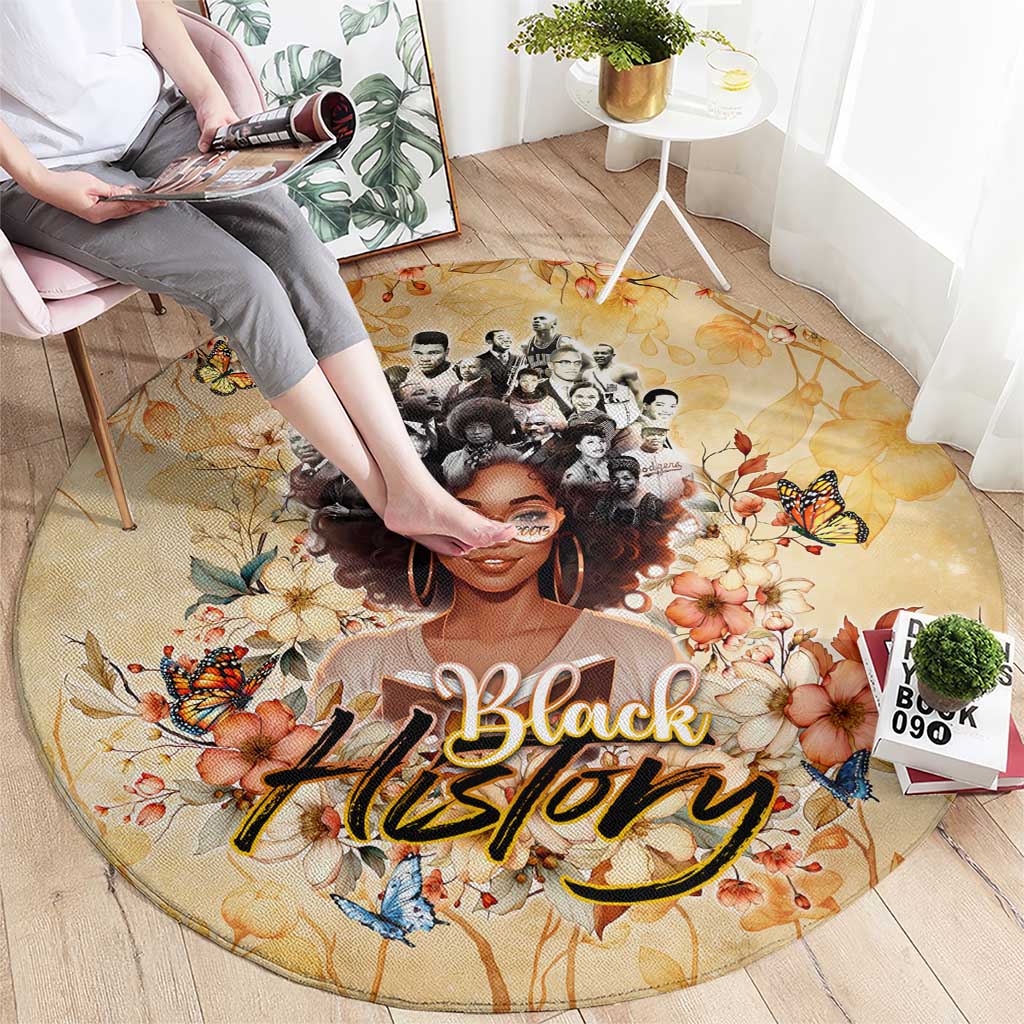 Black History My Roots Round Carpet Civil Rights Leaders African Women