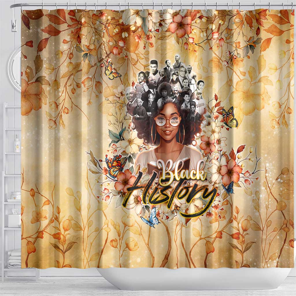 Black History My Roots Shower Curtain Civil Rights Leaders African Women
