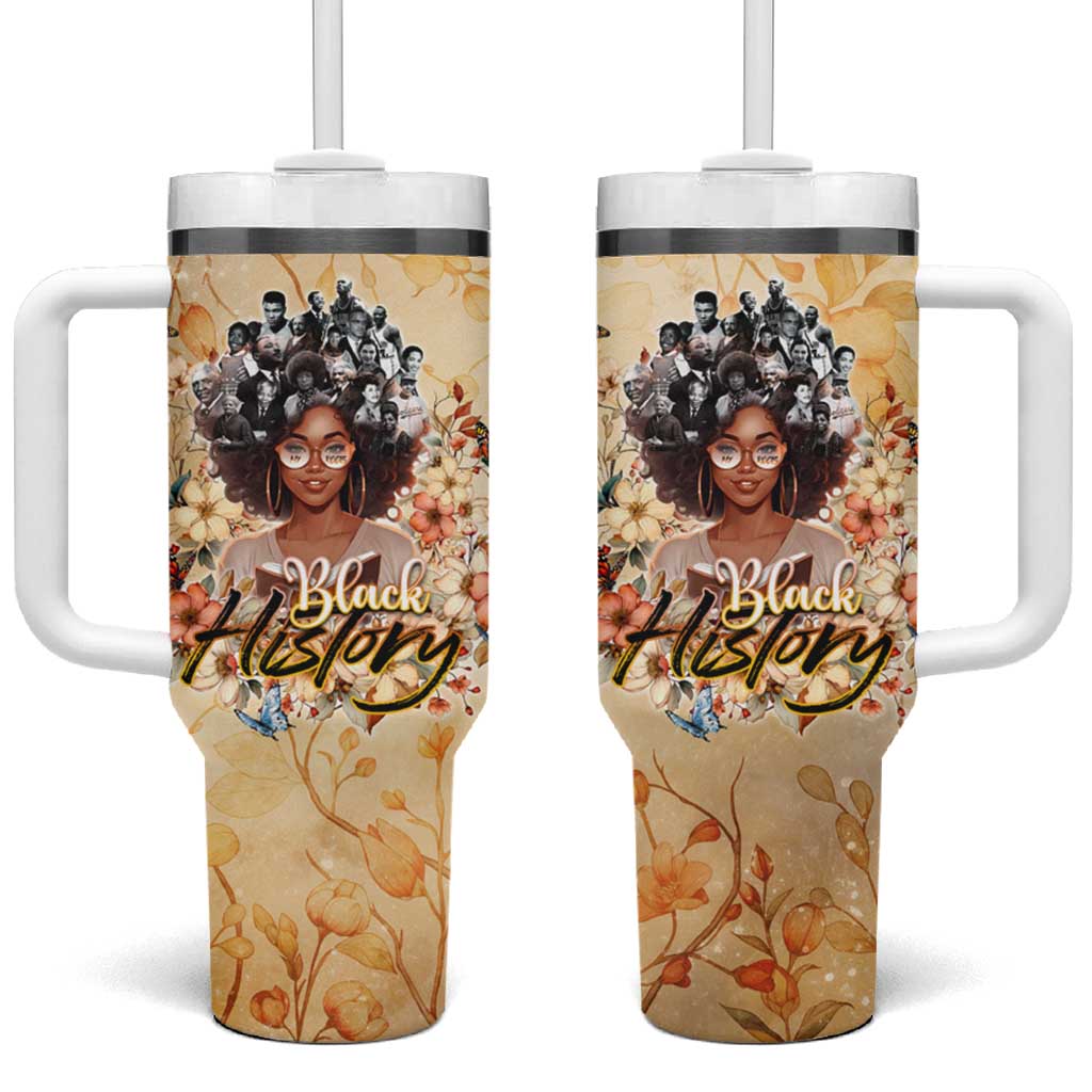 Black History My Roots Tumbler With Handle Civil Rights Leaders African Women