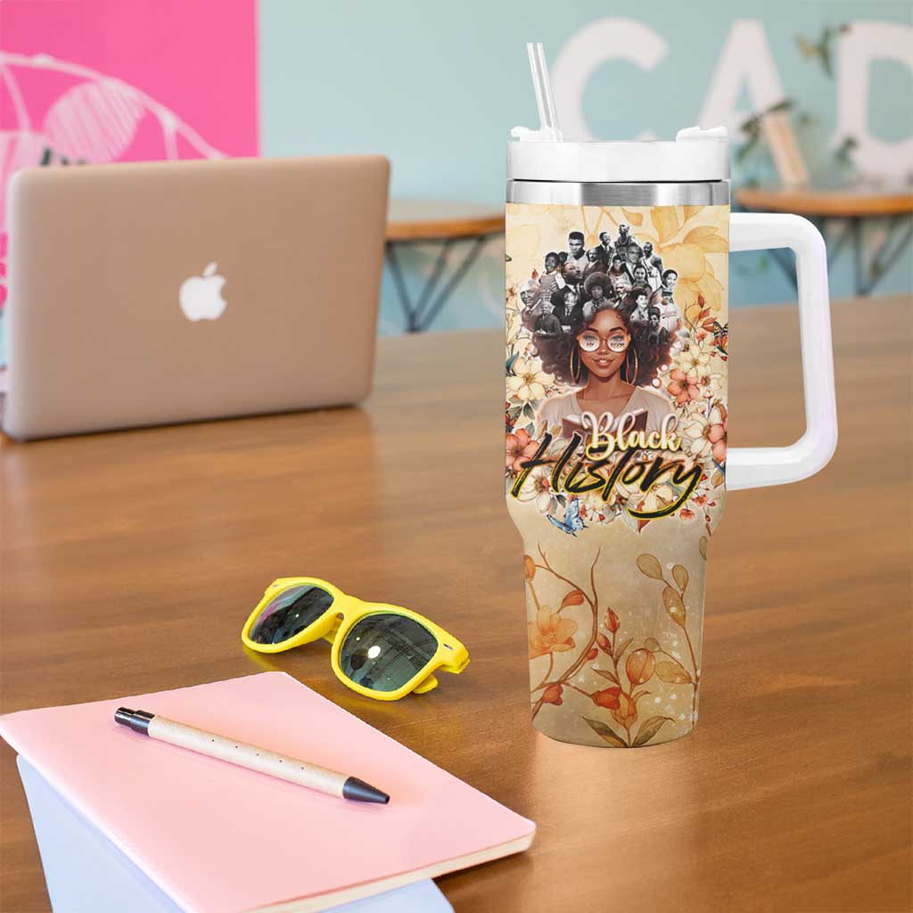 Black History My Roots Tumbler With Handle Civil Rights Leaders African Women