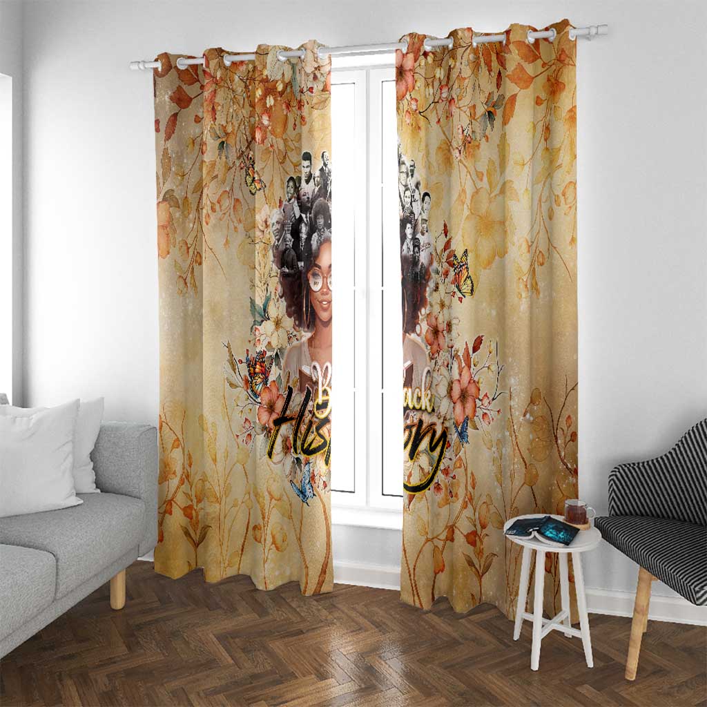 Black History My Roots Window Curtain Civil Rights Leaders African Women