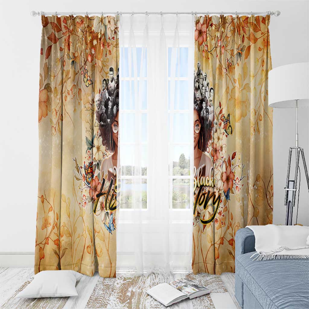 Black History My Roots Window Curtain Civil Rights Leaders African Women