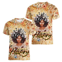 Black History My Roots Women V-Neck T-Shirt Civil Rights Leaders African Women