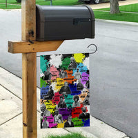 Black History Month Garden Flag African American Paint Splashes