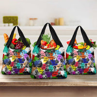 Black History Month Grocery Bag African American Paint Splashes